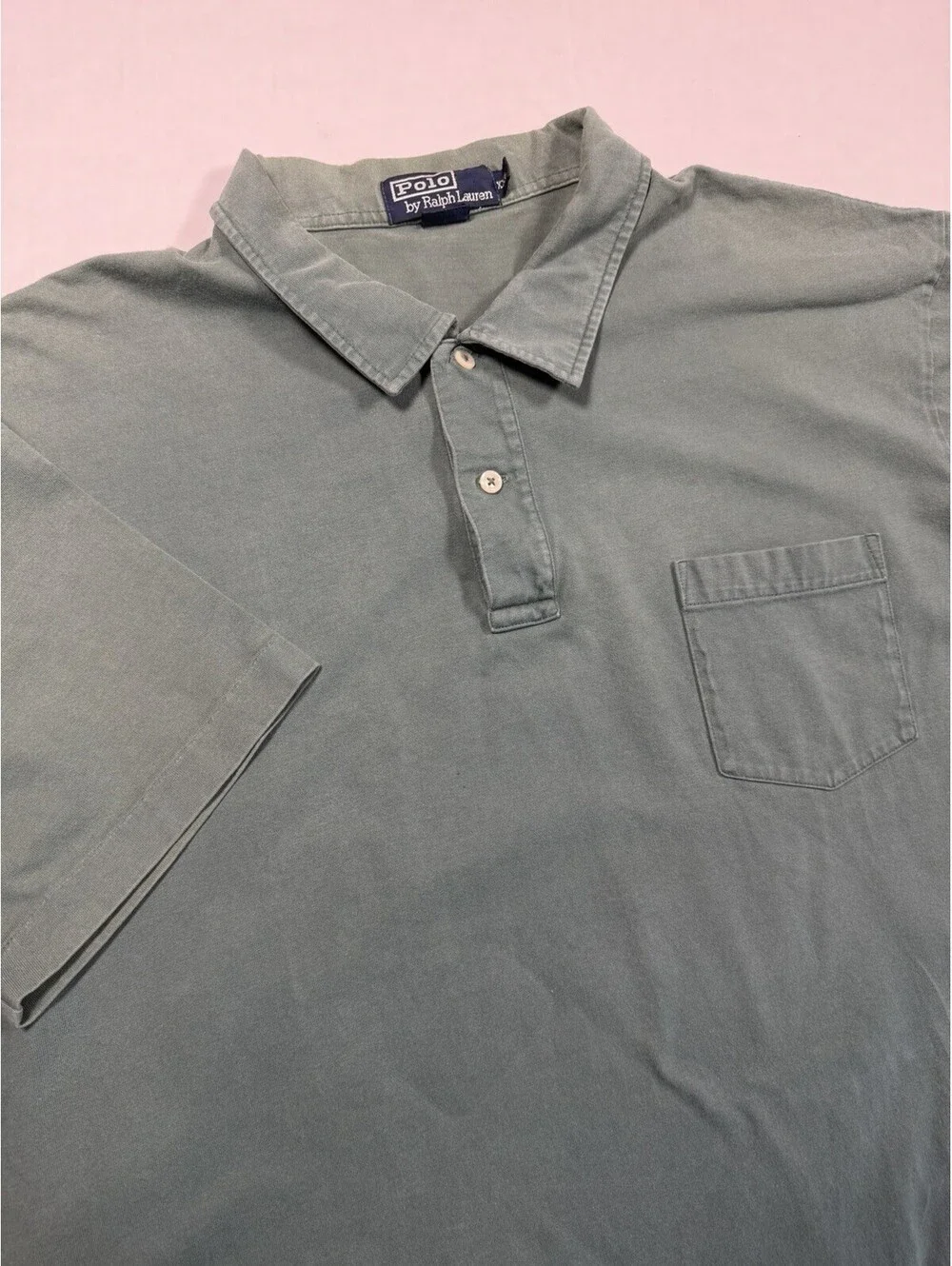 Polo Ralph Lauren Men's Green Short Sleeve Pocket Cotton Polo Shirt Size XXL